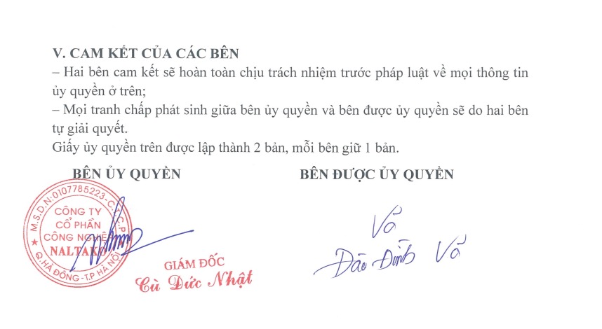 Giấy ủy quyền