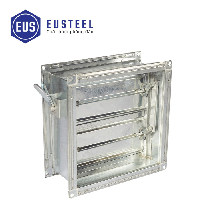 Van điều chỉnh lưu lượng VCD vuông tay gạt - ống Gió EUSTEEL  - Công Ty Cổ Phần EUSTEEL