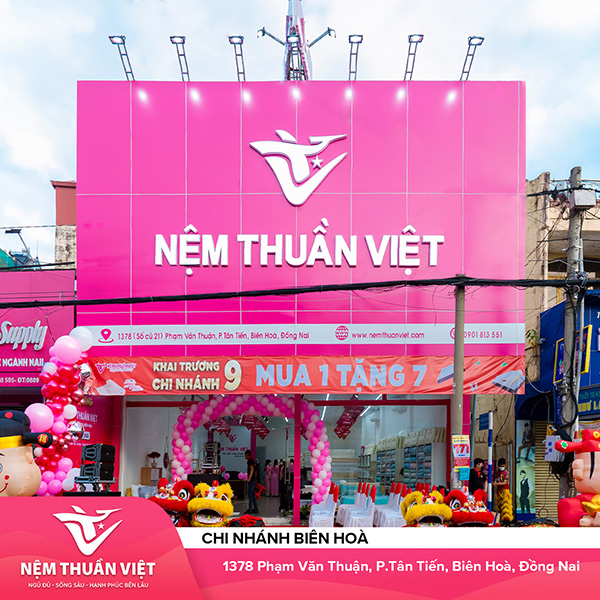 Chi nhánh Biên Hòa - Nệm Thuần Việt - Công Ty Cổ Phần Nệm Thuần Việt