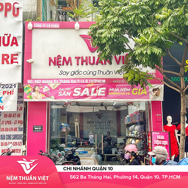 Chi nhánh Quận 10 - Nệm Thuần Việt - Công Ty Cổ Phần Nệm Thuần Việt