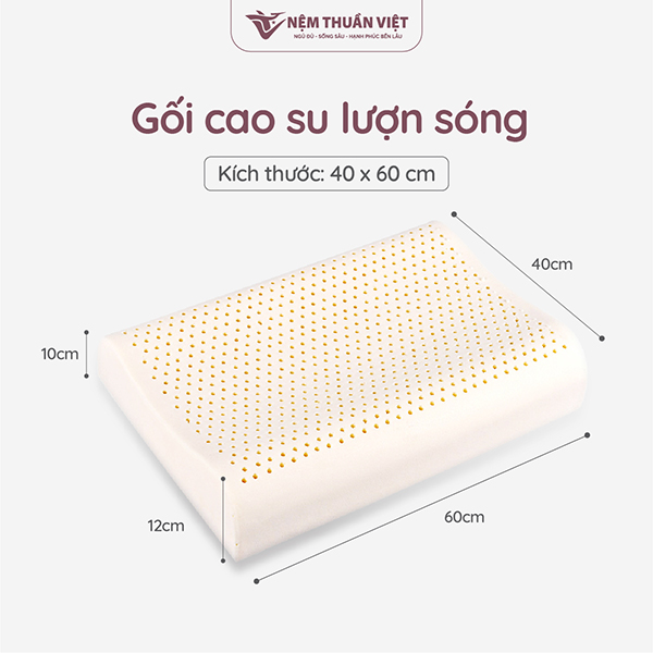 Gối nằm cao su - Nệm Thuần Việt - Công Ty Cổ Phần Nệm Thuần Việt