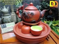 Bộ ấm chén đất nung Bát Tràng