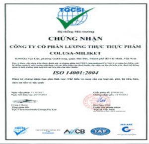 Tư vấn chứng nhạn ISO 14001 - Công Ty Cổ Phần VIETPAT HOLDINGS