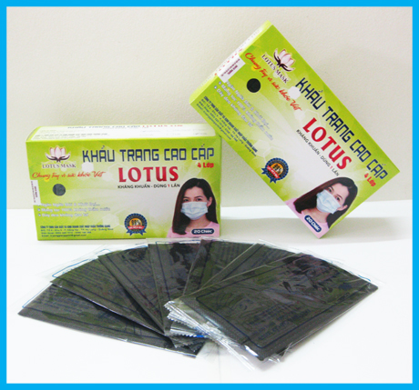 Khẩu trang cao cấp Lotus đen 4 lớp dày (20 cái) - Khẩu Trang Y tế Lotus - Công Ty TNHH Sản Xuất Và Kinh Doanh XNK Trường Giang