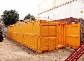 Container khô 40 feet mở nóc, bửng