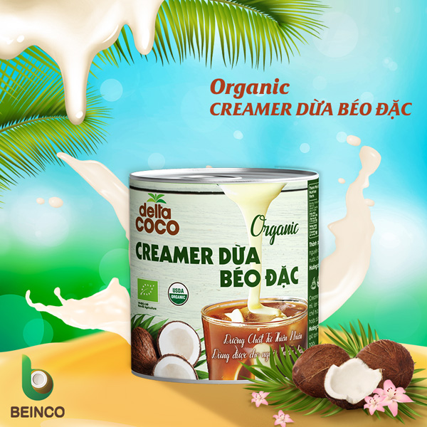 Creamer dừa béo đặc organic - Dừa Bến Tre - Công Ty Cổ Phần Đầu Tư Dừa Bến Tre