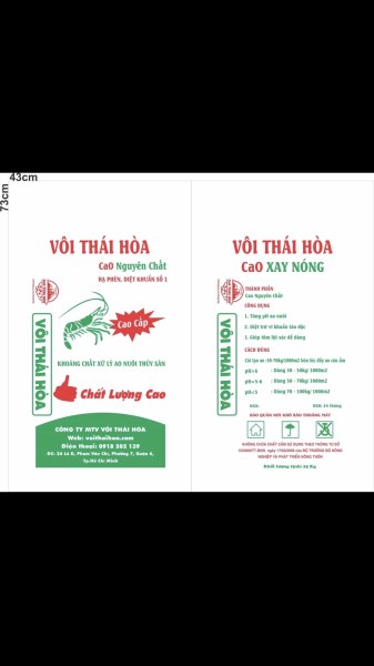 Vôi các loại - Chi Nhánh Hồ Chí Minh -  Công Ty TNHH Vôi Thái Hòa