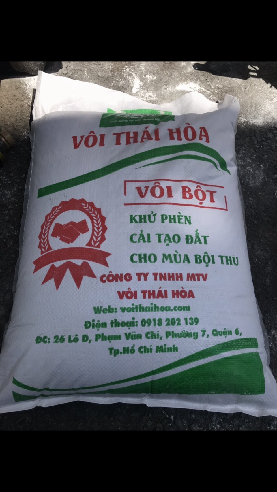 Vôi bột - Chi Nhánh Hồ Chí Minh -  Công Ty TNHH Vôi Thái Hòa