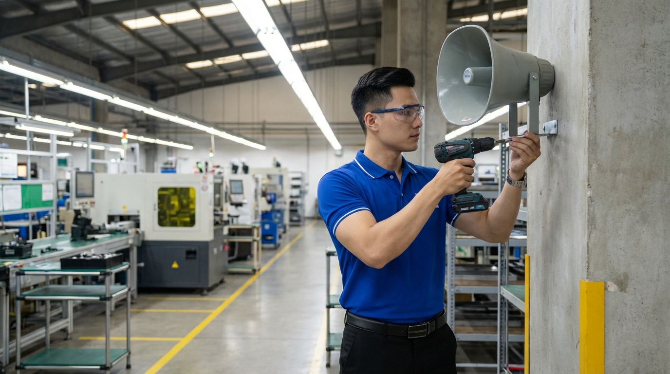 Thi công lắp đặt hệ thống âm thanh