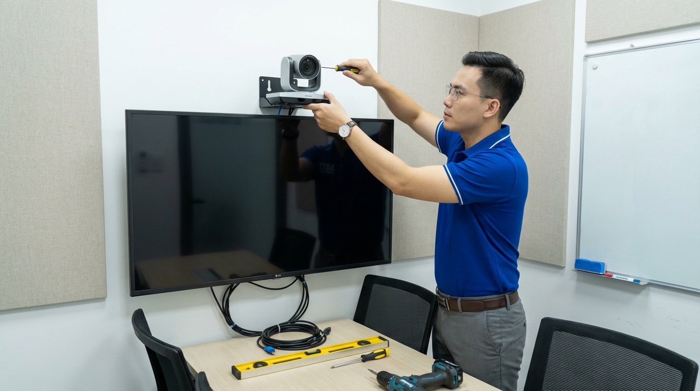 Thi công lắp đặt hệ thống phòng họp