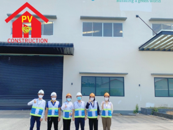 Thi công công trình phụ trợ kho giấy