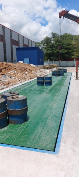 Thi công trạm cân 60T kho giấy