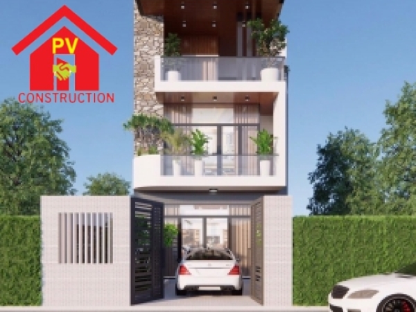 Thiêt kế thi công nhà phố