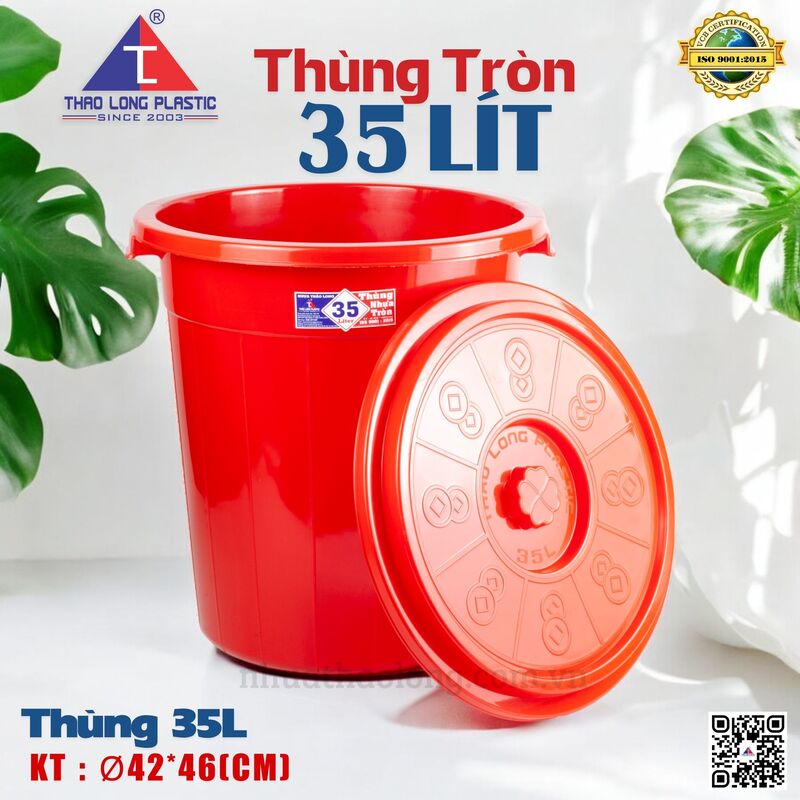 Thùng tròn 35L