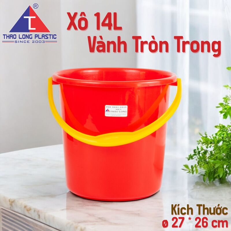 Xô 14L vành tròn trong