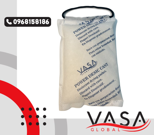 Gói hút ẩm treo container Silica gel Vasa 1kg - Hút ẩm Vasa Toàn Cầu - Công Ty TNHH Vasa Toàn Cầu