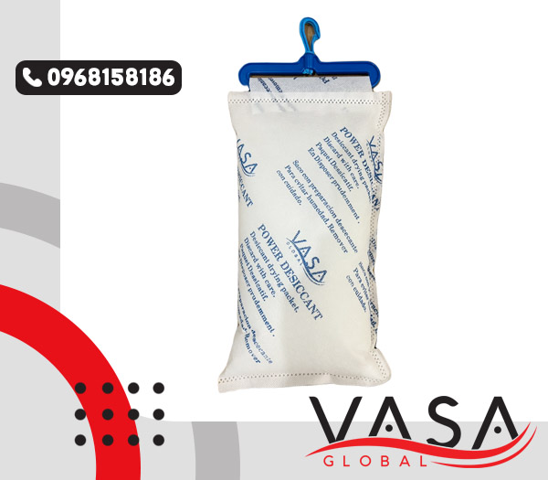 Gói hút ẩm treo container Silica gel Vasa 1kg - Hút ẩm Vasa Toàn Cầu - Công Ty TNHH Vasa Toàn Cầu