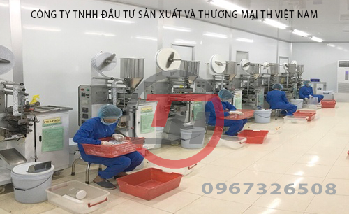 Nhà máy sản xuất hạt chống ẩm - Gói Hút ẩm TH - Công Ty TNHH Đầu Tư Sản Xuất Và Thương Mại TH Việt Nam