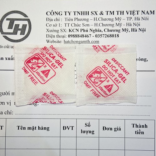 Gói hút ẩm - loại 5g Đỏ - Gói Hút ẩm TH - Công Ty TNHH Đầu Tư Sản Xuất Và Thương Mại TH Việt Nam