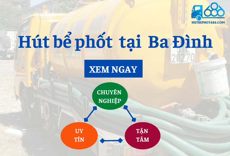 Dịch vụ hút bể phốt tại Ba Đình