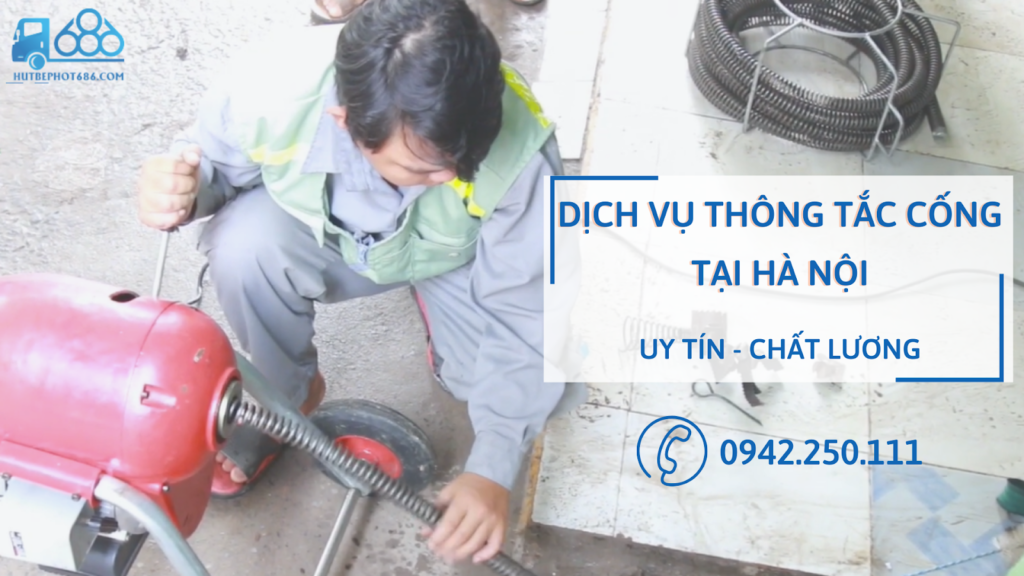 Dịch vụ thông tắc cống tại Hà Nội