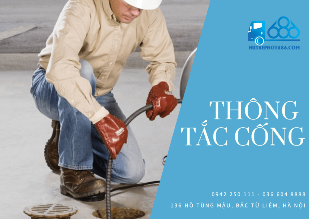 Dịch vụ thông tắc cống tại Hà Đông