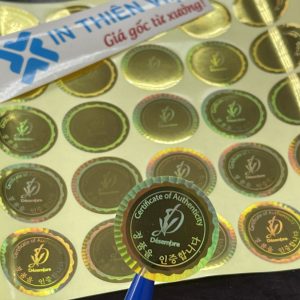 In tem chống hàng giả