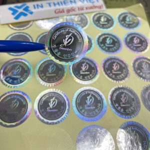 In tem chống hàng giả
