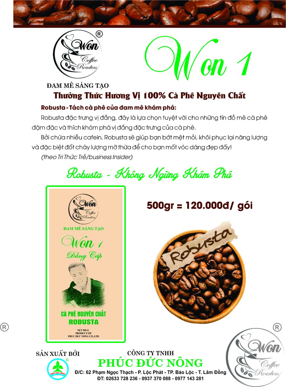 Won1 - WON COFFE ROASTERS - Công Ty TNHH Phúc Đức Nông
