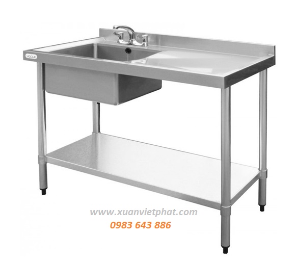 Bàn chậu rửa inox đơn