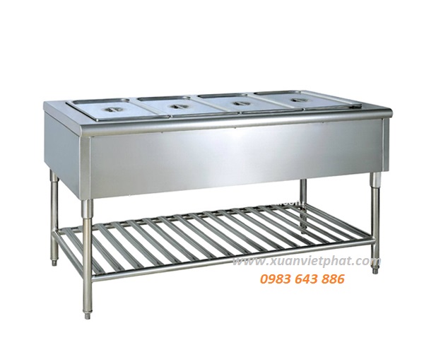 Quầy bàn giữ nóng thức ăn 4 khay