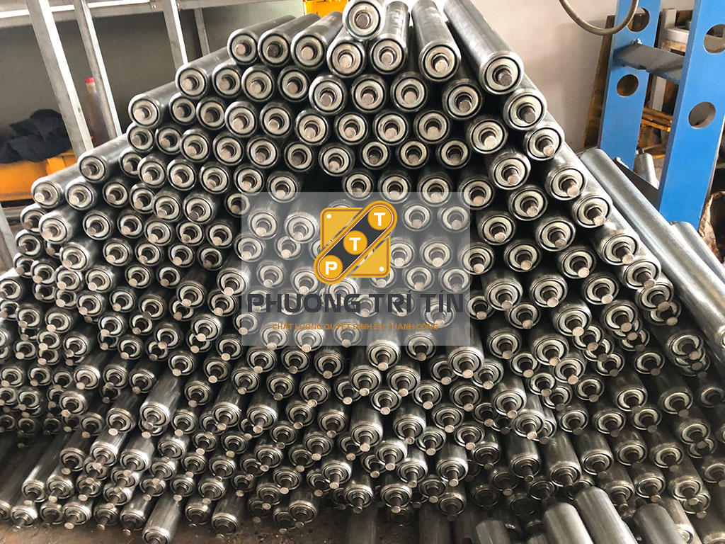Con lăn thép mạ kẽm - Băng Tải Phương Trí Tín - Công Ty TNHH Cơ Khí Chế Tạo Phương Trí Tín