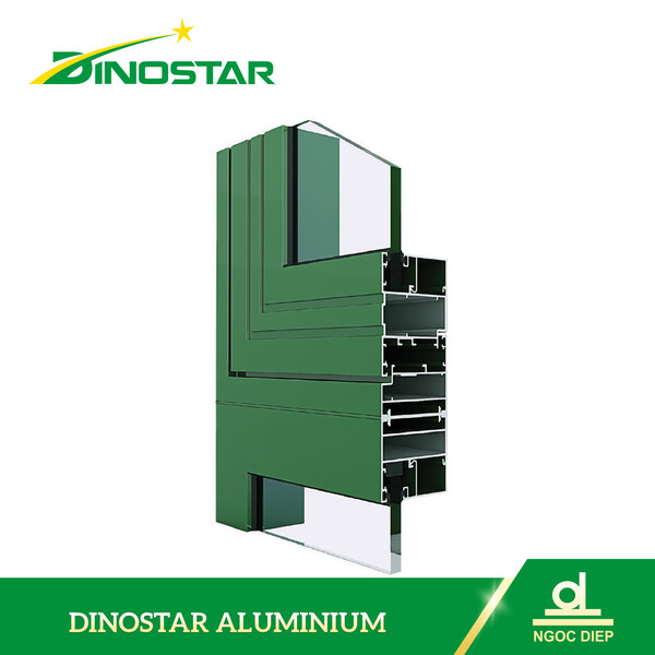 Cửa sổ mở quay hệ ND-XF55 - Nhôm Dinostar - Công Ty Cổ Phần Nhôm Ngọc Diệp