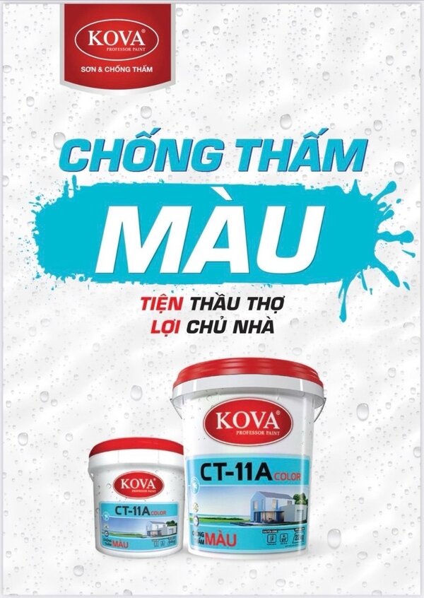 Sơn chống thấm Kova - Sơn Kova - Công Ty Cổ Phần Đầu Tư Xây Dựng Đông Nam Việt