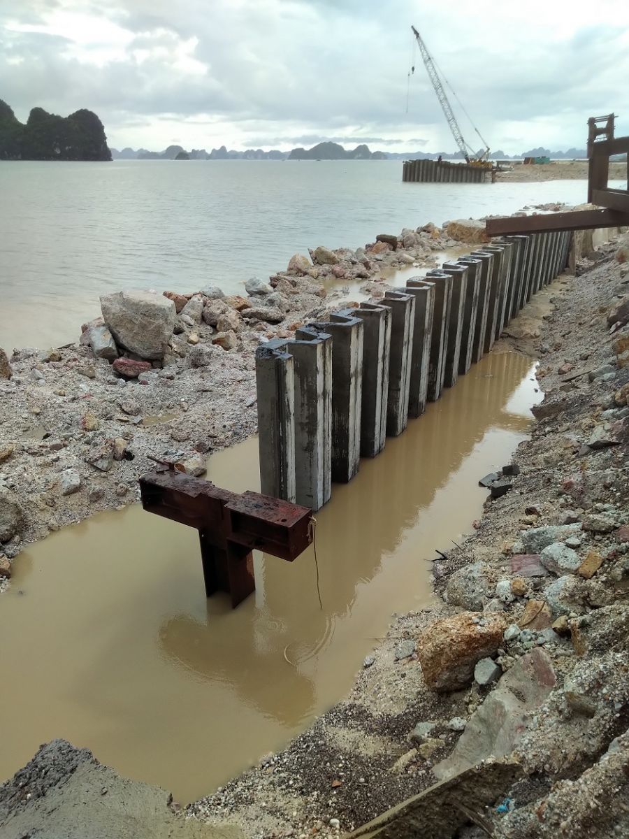 Cọc ván cừ bê tông dự ứng lực