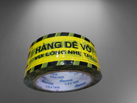 Băng keo hàng dễ vỡ màu vàng