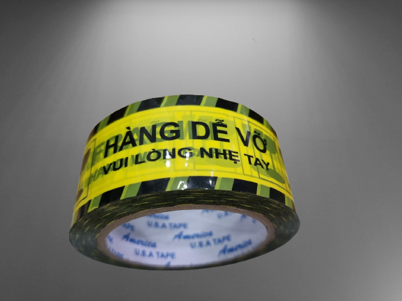 Băng keo hàng dễ vỡ màu vàng - Băng Keo Thiên An - Công Ty TNHH SX-TM & DV Thiên An