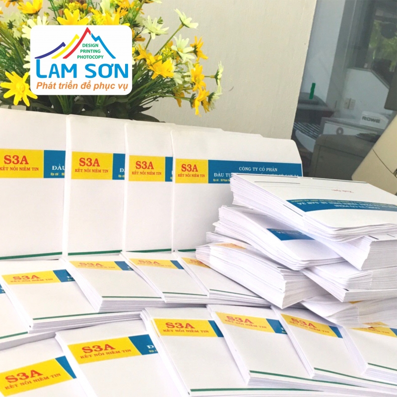 In bìa thư - In Lam Sơn - Công Ty TNHH MTV In Lam Sơn GL