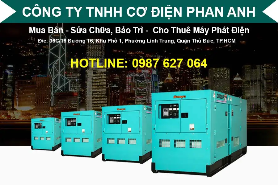 Dịch vụ cho thuê máy phát điện - Máy Phát Điện Phan Anh - Công Ty TNHH Cơ Điện Phan Anh