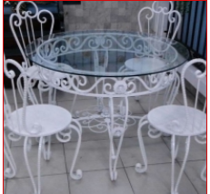 bộ bàn ghế sắt - Bàn Ghế Sắt Tô Trần - Công Ty TNHH Thương Mại Sản Xuất Tô Trần
