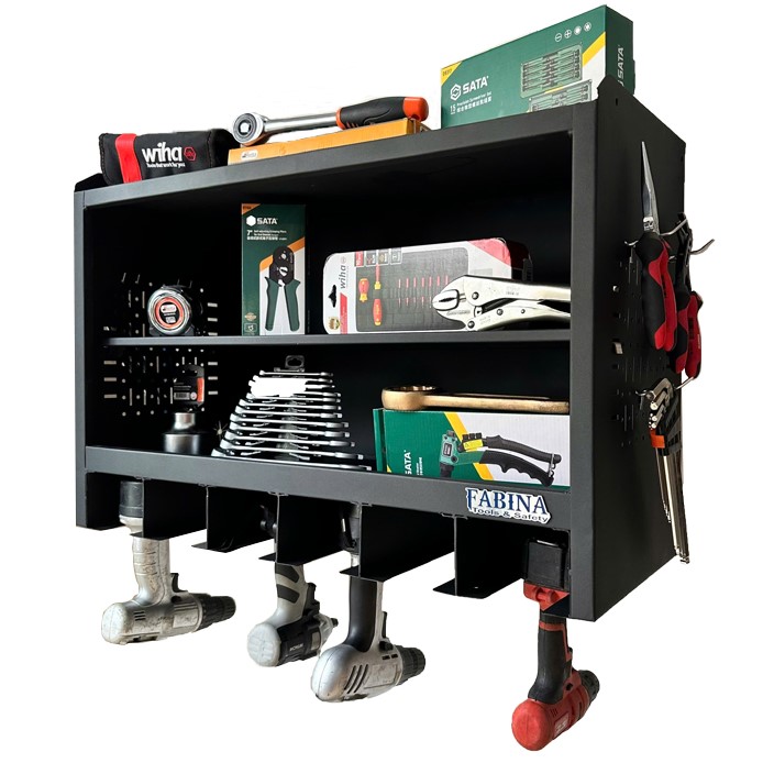 Tủ dụng cụ treo tường màu đen