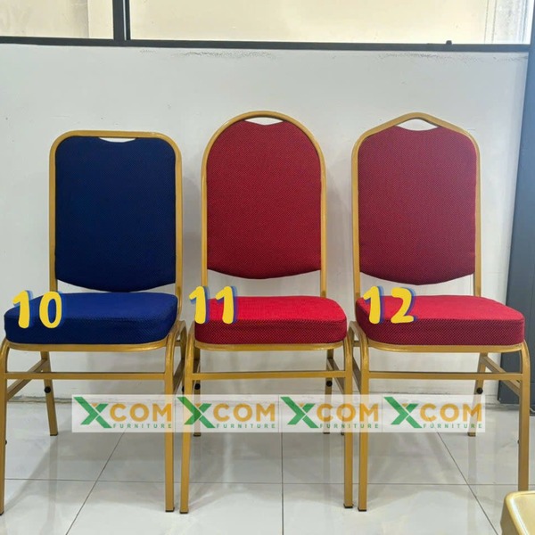 Bộ 3 ghế banquet, ghế hội nghị khung sắt sơn tĩnh điện - Bàn Ghế Nội thất XCOM - Công Ty TNHH XCOM