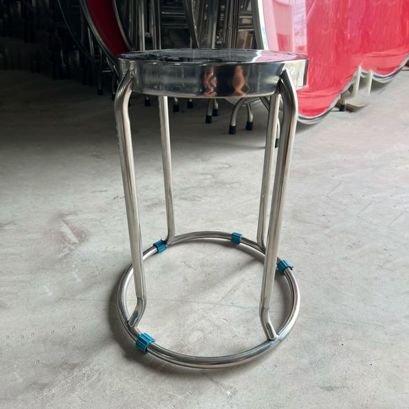 Ghế đôn inox cao 48cm - Bàn Ghế Nội thất XCOM - Công Ty TNHH XCOM