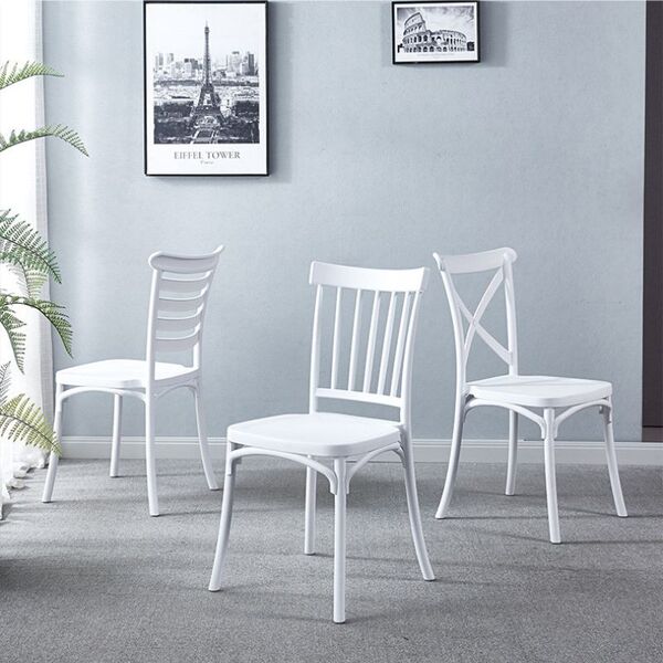 Ghế lineback nhựa đúc lưng nan ngang - Bàn Ghế Nội thất XCOM - Công Ty TNHH XCOM