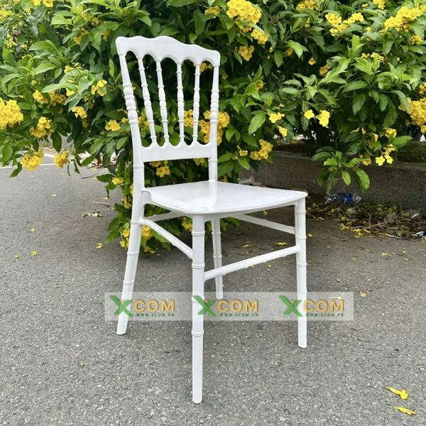 Ghế napoleon nhựa bóng nguyên khối 4 thanh giằng - Bàn Ghế Nội thất XCOM - Công Ty TNHH XCOM