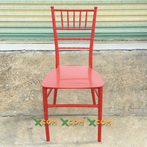 Ghế Tiffany nhựa đỏ - Bàn Ghế Nội thất XCOM - Công Ty TNHH XCOM