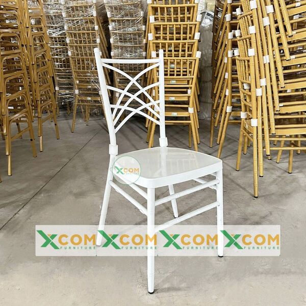 Ghế X-One sắt sơn tĩnh điện lưng đan chéo - Bàn Ghế Nội thất XCOM - Công Ty TNHH XCOM