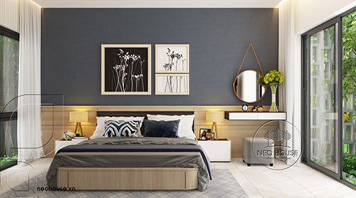 Thiết kế nội thất phòng ngủ hiện đại - Kiến Trúc Xây Dựng NEOHOUSE - Công Ty Cổ Phần Kiến Trúc Xây Dựng NEOHOUSE