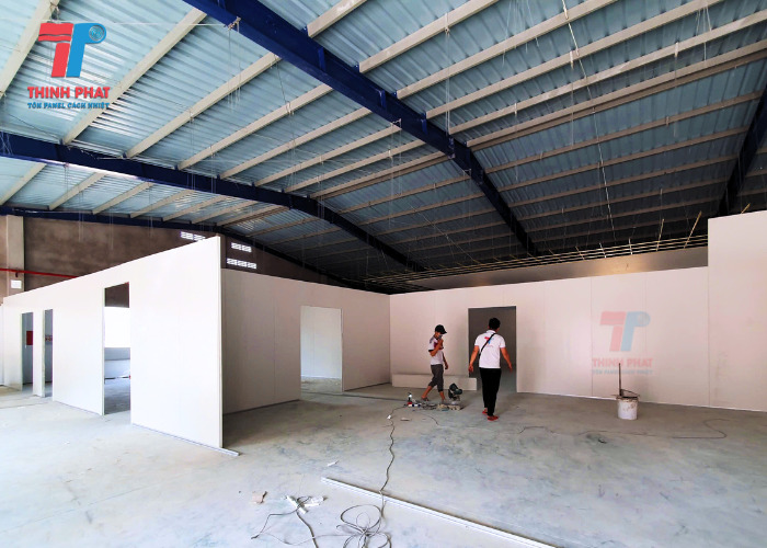 Dự án nhà xưởng lắp ghép tại Tiền Giang - Cách Nhiệt Thịnh Phát - Công Ty TNHH Cách Nhiệt Thịnh Phát