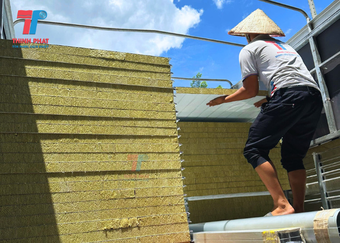 Panel Rockwool chống cháy - Cách Nhiệt Thịnh Phát - Công Ty TNHH Cách Nhiệt Thịnh Phát